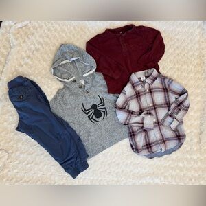 Boys long sleeve tops and pant, Crew Cuts custom hoodie and gap apparel